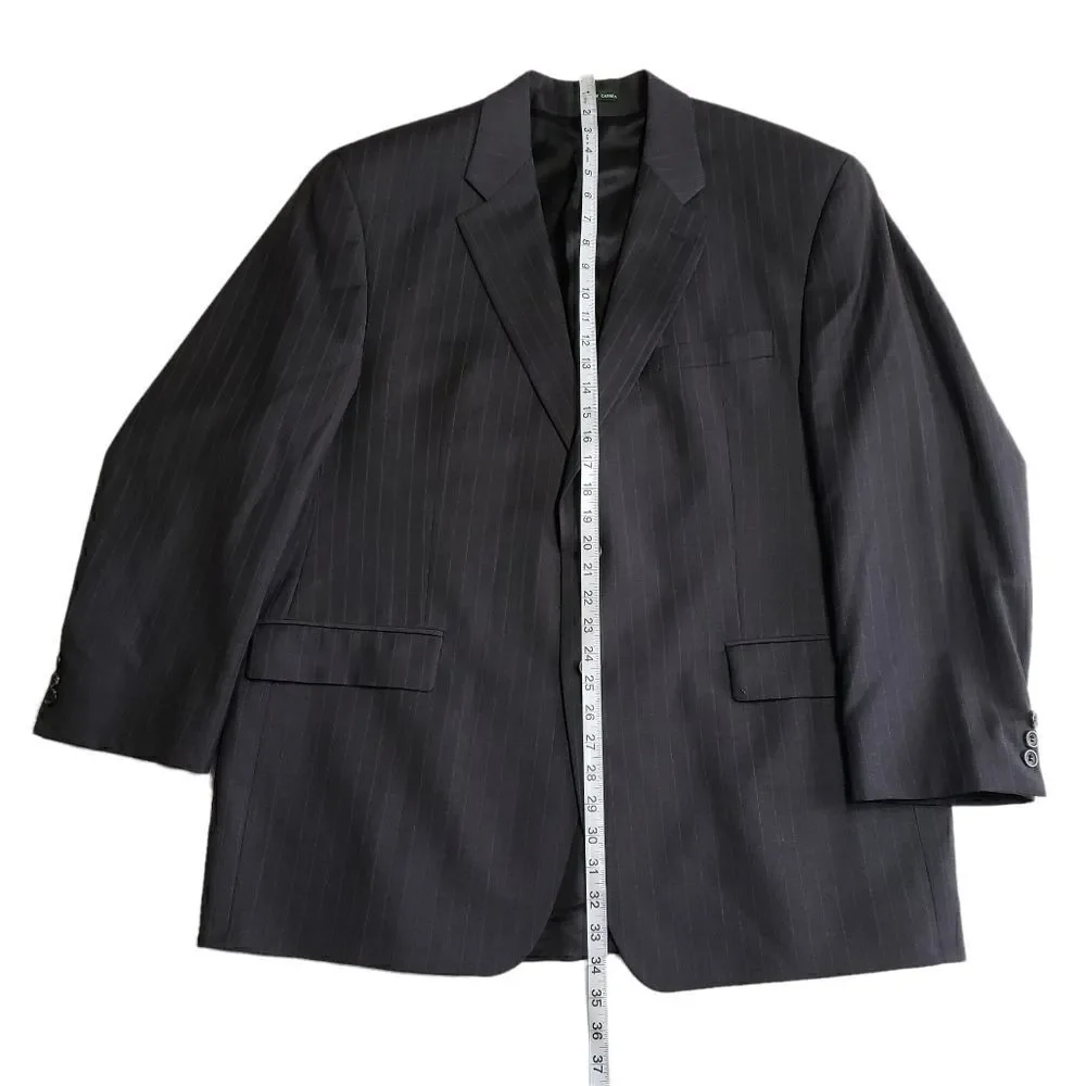 Lauren Ralph Lauren Gray Pinstriped Suit Jacket Sz 46R